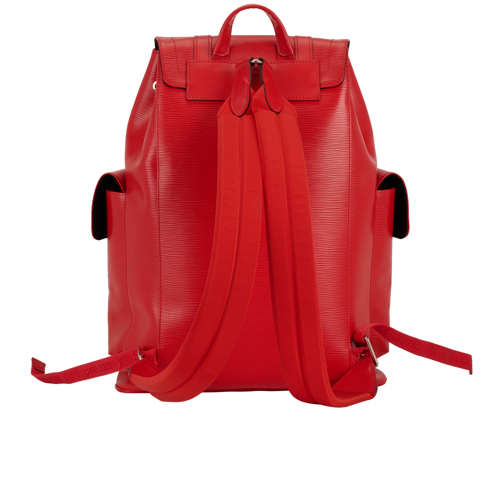 x Supreme Christopher Backpack, &pound;2,200, Handbags, Red, Leather, Back view